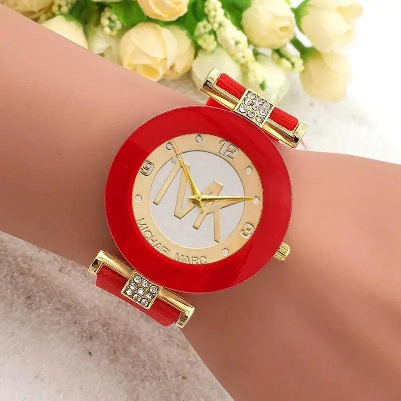 TVK Black Luxury Fashion Watch Elegant Timepiece for Women