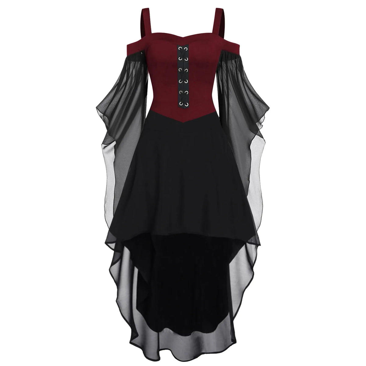 Medieval Corset Flare Sleeve Dress