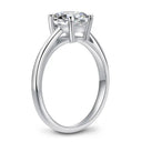 Moissanite Ring in Sterling Silver Shape