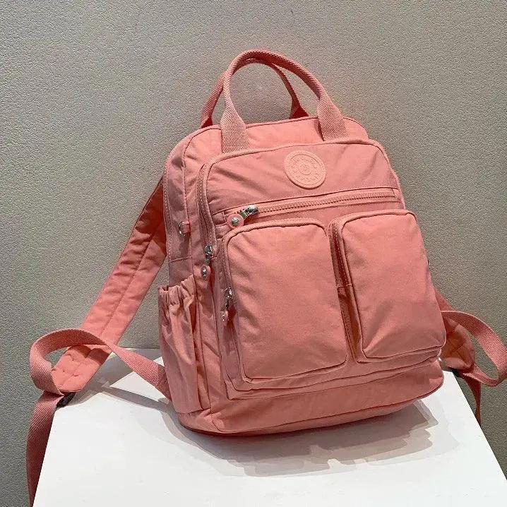 Waterproof Laptop Backpack for Women USB — Gardenia Color