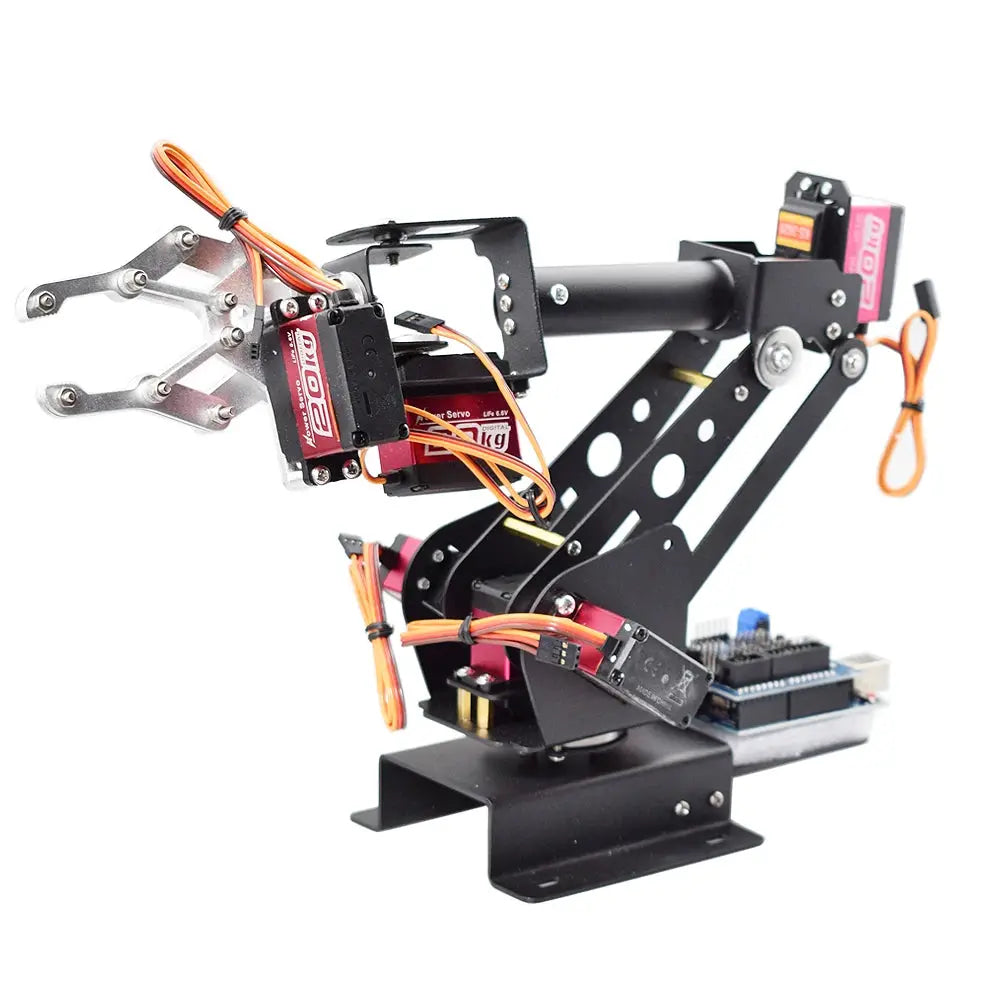 PS2 Control 6 DOF Robotic Arm Gripper Claw For Arduino STEAM DIY Manipulator