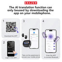 Eraser XF28 Open Ear Bluetooth Translator Earbuds With Real Time Translation App
