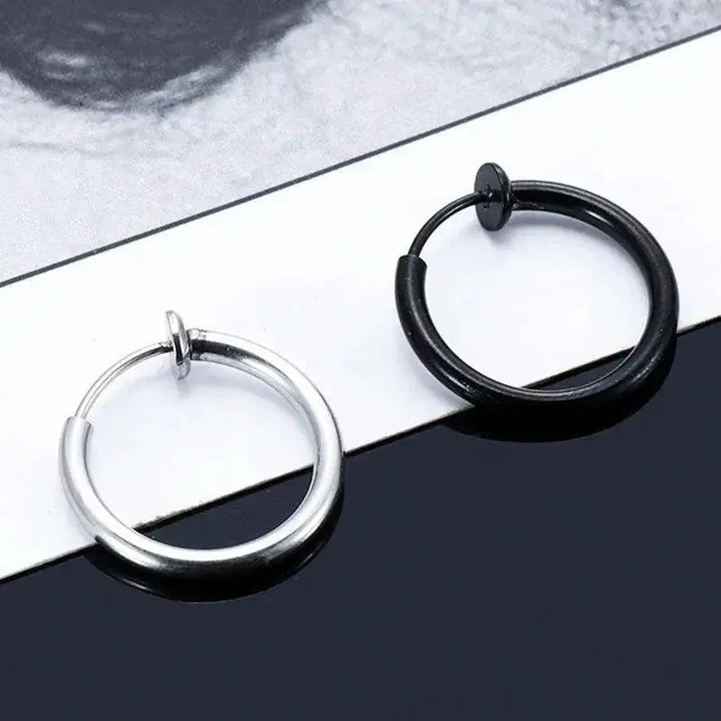 Magnetic CZ Stud Earrings Set Bold Hip Hop Jewelry Line