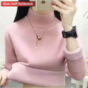 Korean Winter Turtleneck Pullover Cozy Fleece Chic Fashion