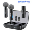 Boya Boyalink 2 Lavalier Microphone System For IPhone Android Cameras Stream Pro