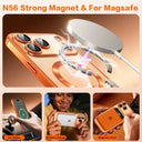 Orange Magnetic Case For iPhone - Wireless Ready