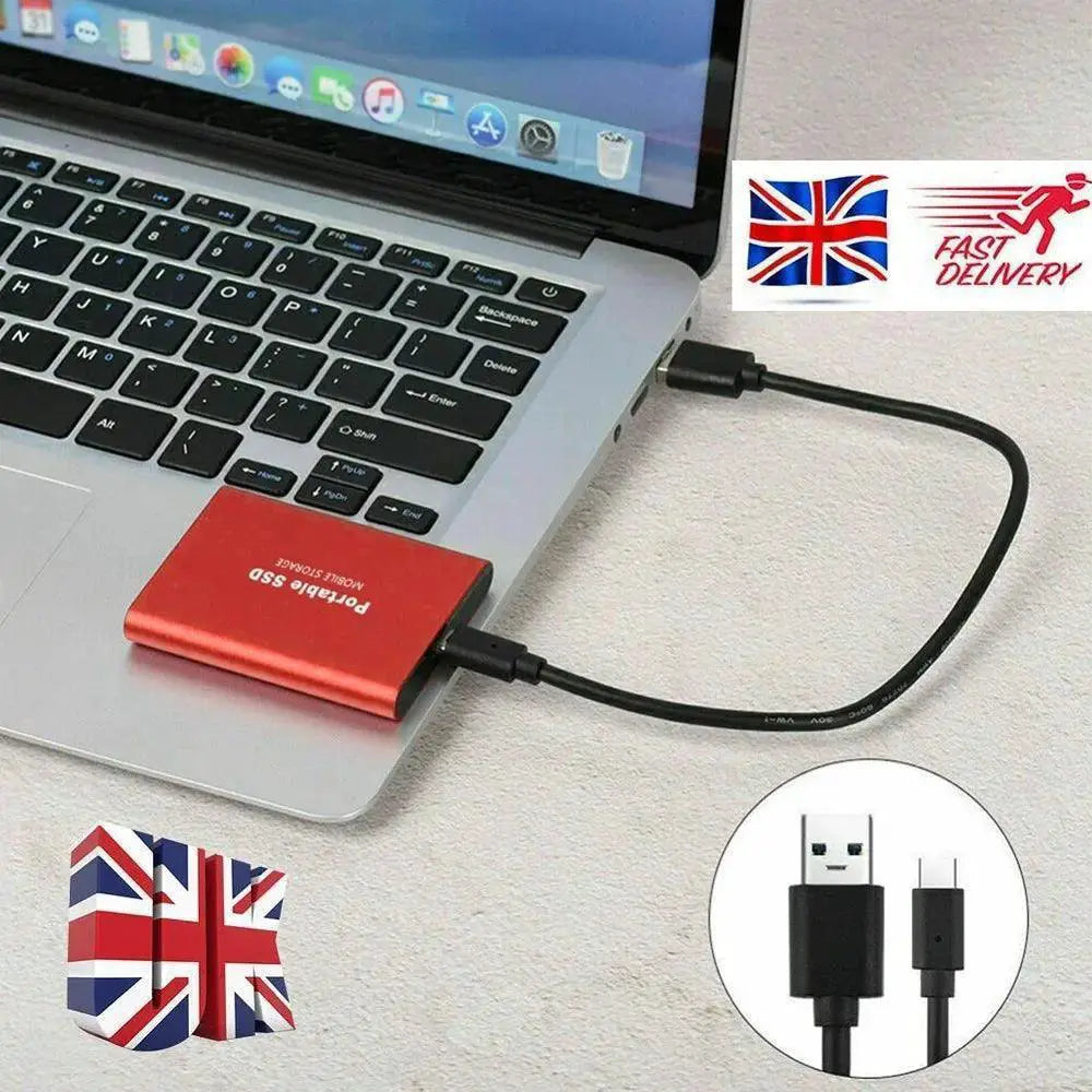 High Speed Portable SSD for Laptop Mac Fast Transfer