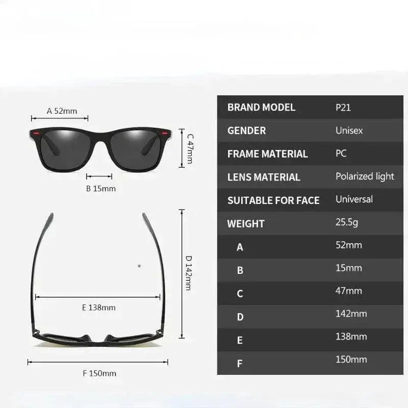 Luxury Men's Polarized UV400 Sunglasses for Travel Fishing