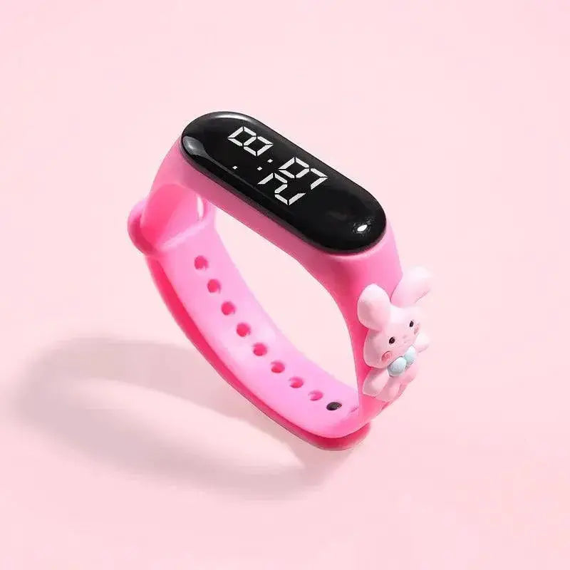 Smart LED Girls Watch Fashionable Waterproof Timepiece