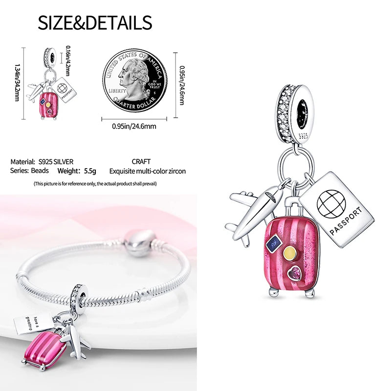Charm Sterling Silver Luminous Firefly