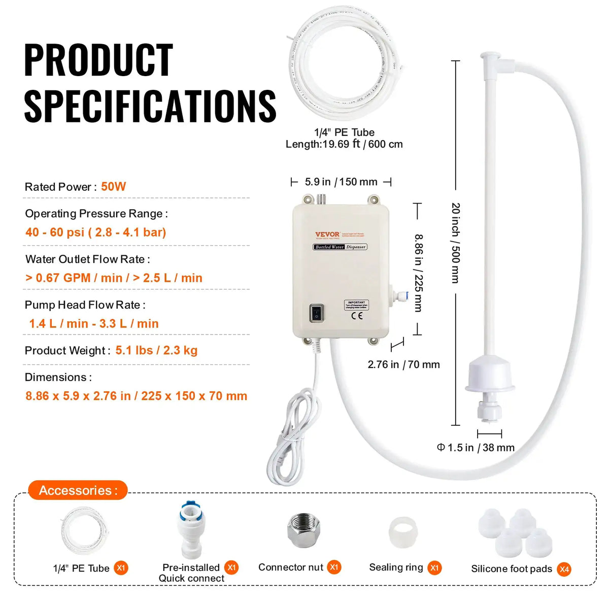 SucceBuy Water Bottle Dispenser Pump System Filter Softener — product view 10