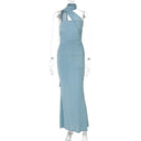 Elegant Evening Gown for Halter Neck
