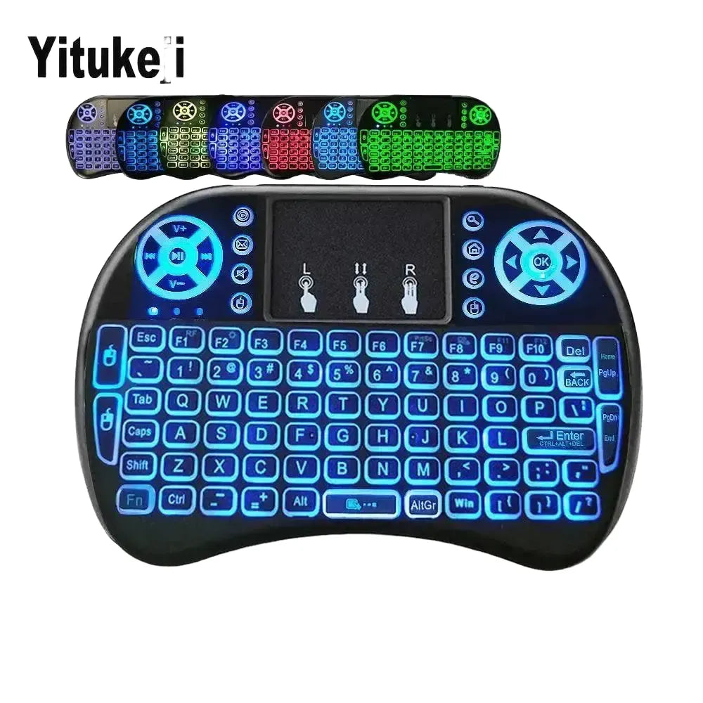 All-In-One Air Mouse Keyboard for TV PCs — Hebrew