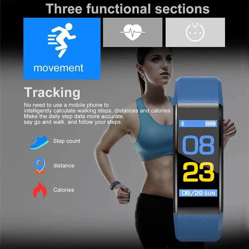 Stylish Smart Health Tracker Real Time Fitness Monitor