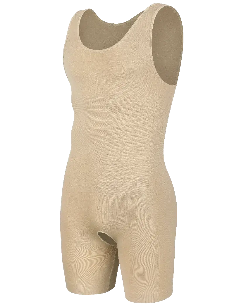 Mens Compression Bodysuit for Slimming Tummy Control