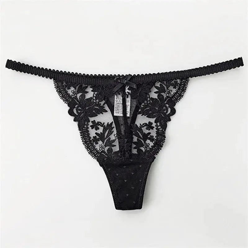 Varsbaby Mesh Seduction Lingerie Set Sheer Bra Thong