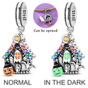 Halloween Skull Charm Bead Sterling