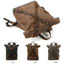 Waxed Canvas Laptop Backpack Waterproof