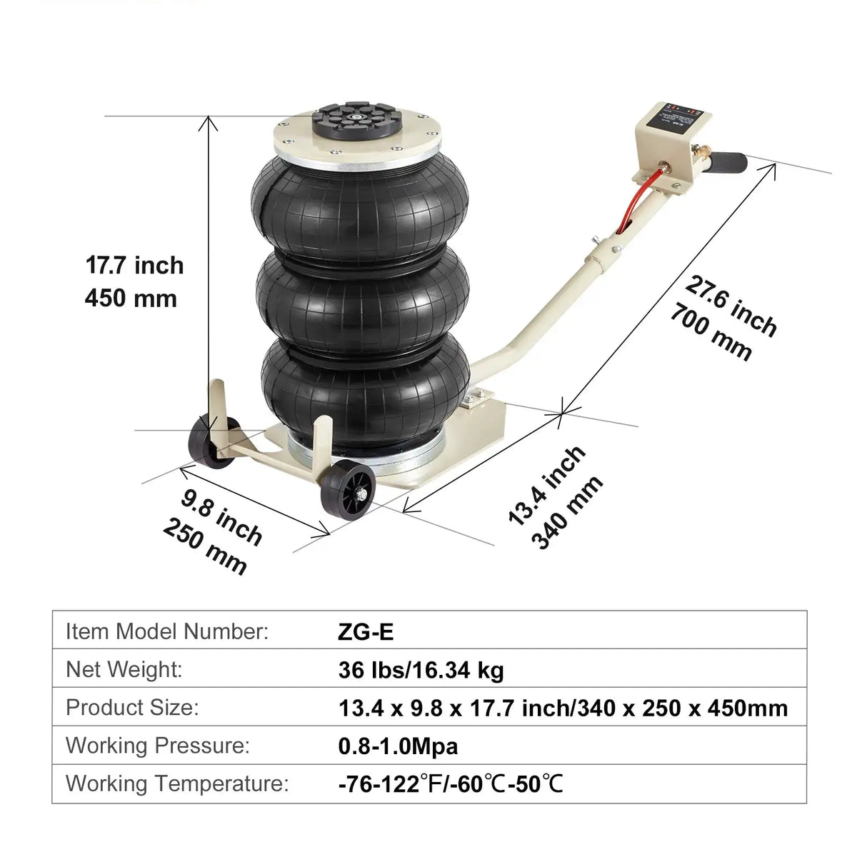 Ton Heavy Duty Air Bag Jack SUV — product view 9