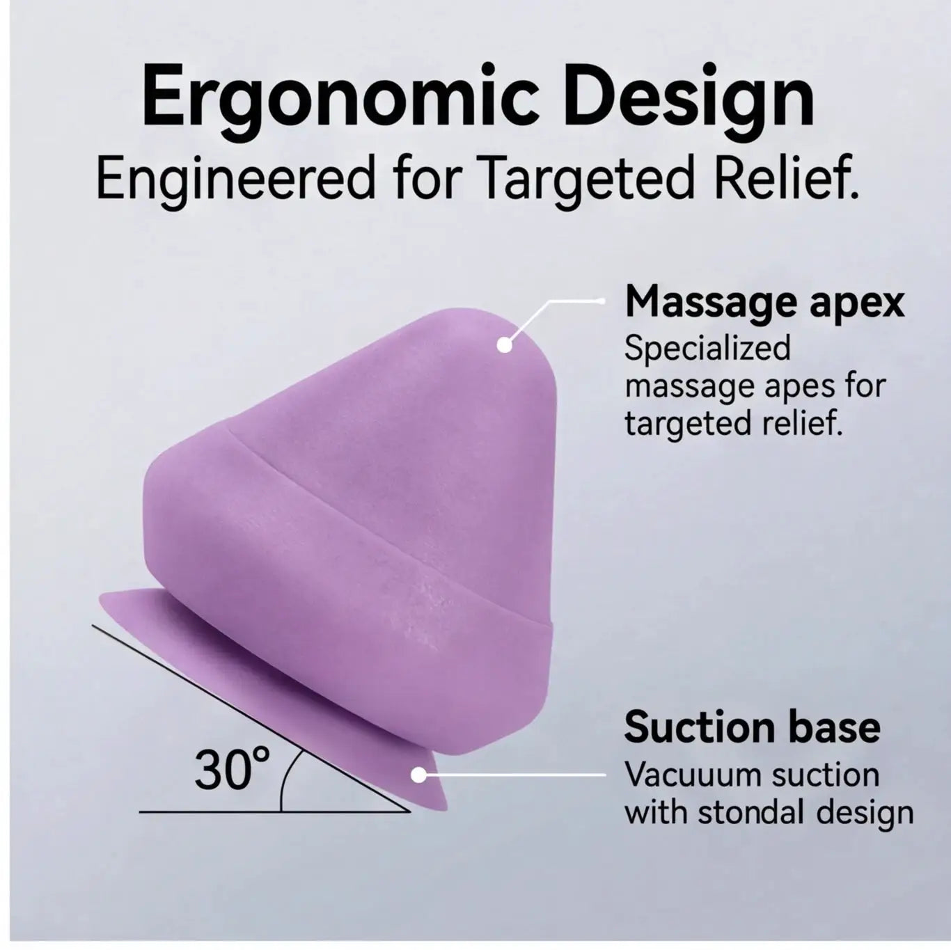 Suction Cup Wall Massager – Fascia Cone for Back, Arm, Foot Muscle Relaxation & Trigger Point, Multi-Function Design