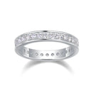 Luxury Moissanite Sterling Silver Ring