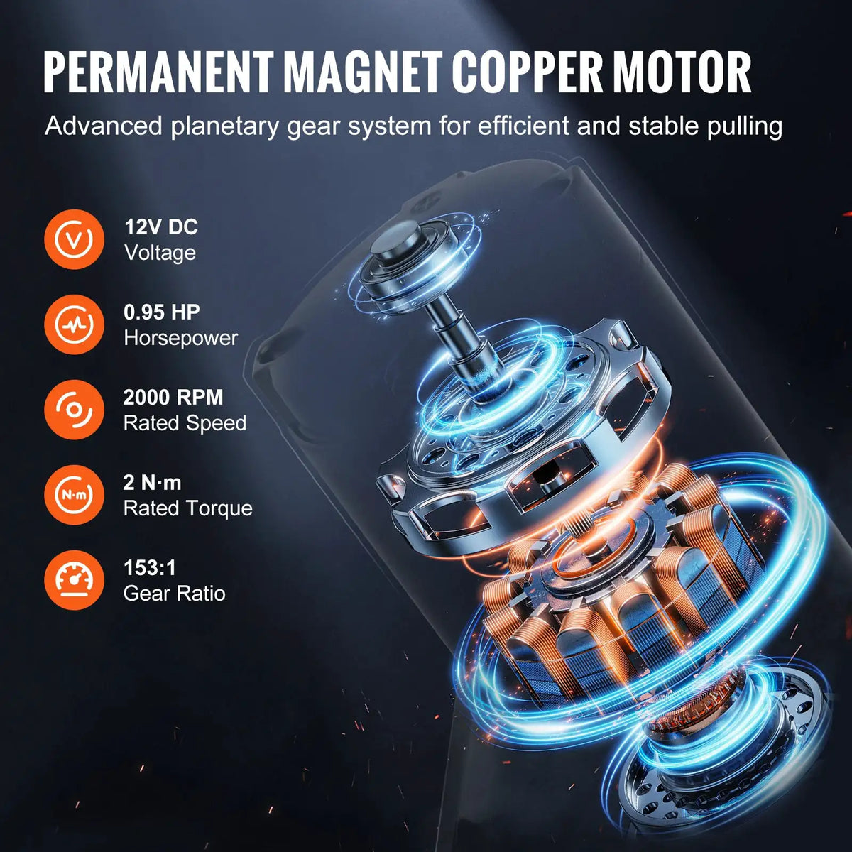 Electric Winch Steel Cable Remote — product view 3