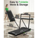 2.5 HP Foldable Under Desk Treadmill With Remote For Space Saving