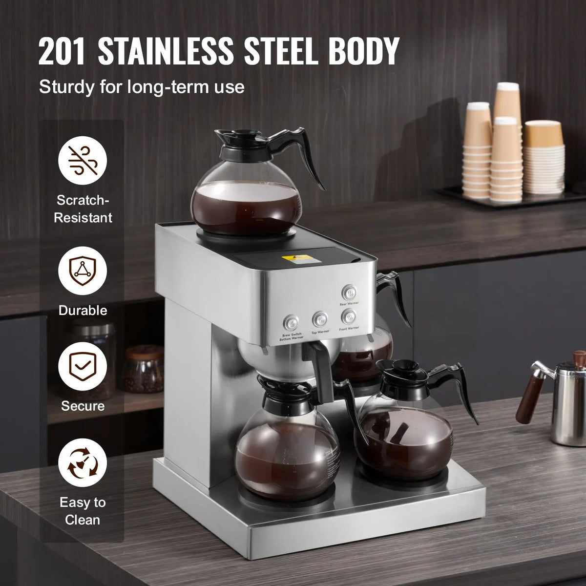 Commercial Drip Coffee Maker, Cups Coffee-Maker Machine with — product view 5