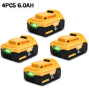 High-Capacity 20V 6000mAh Replacement Battery Pack for Tools