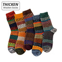 Cozy Retro Sheep's Wool Men's Socks for Trendy Winter Warmth