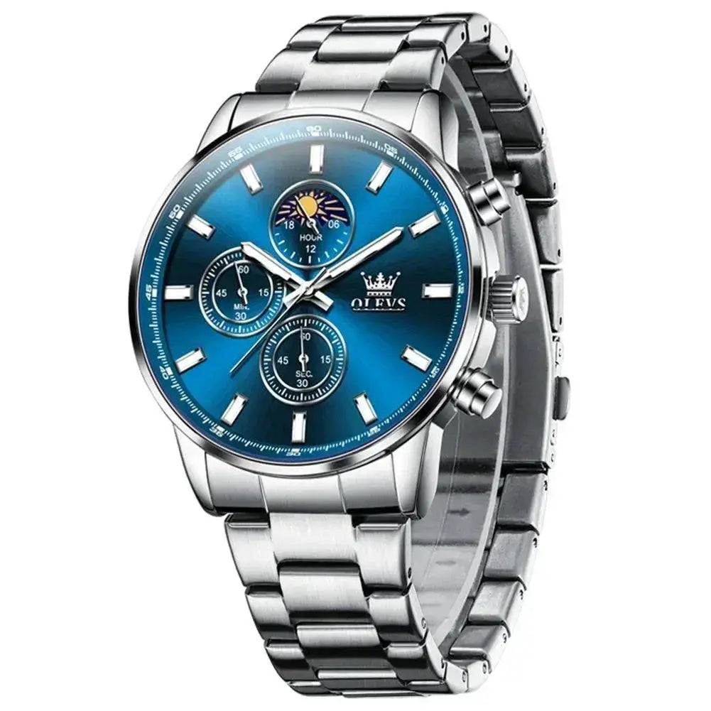 Timeless Moon Phase Chronograph Watch — product view