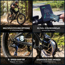 ESKUTE 80 Miles Fat Tire Ebike Full Suspension 48V