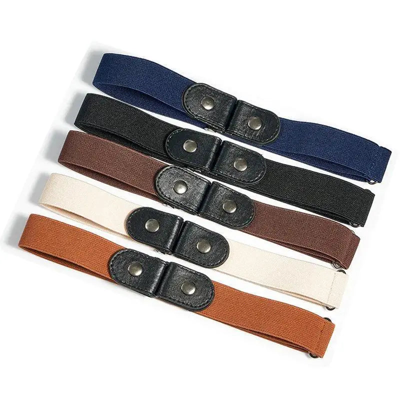 Elastic Waist Belt Buckle Free Comfort And Style For Women