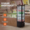 SucceBuy cft Refrigerated Display Case Large Commercial Pastry