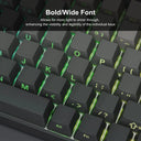 Polar Day Gradient Backlit Keycaps Set For Stylish Keyboards