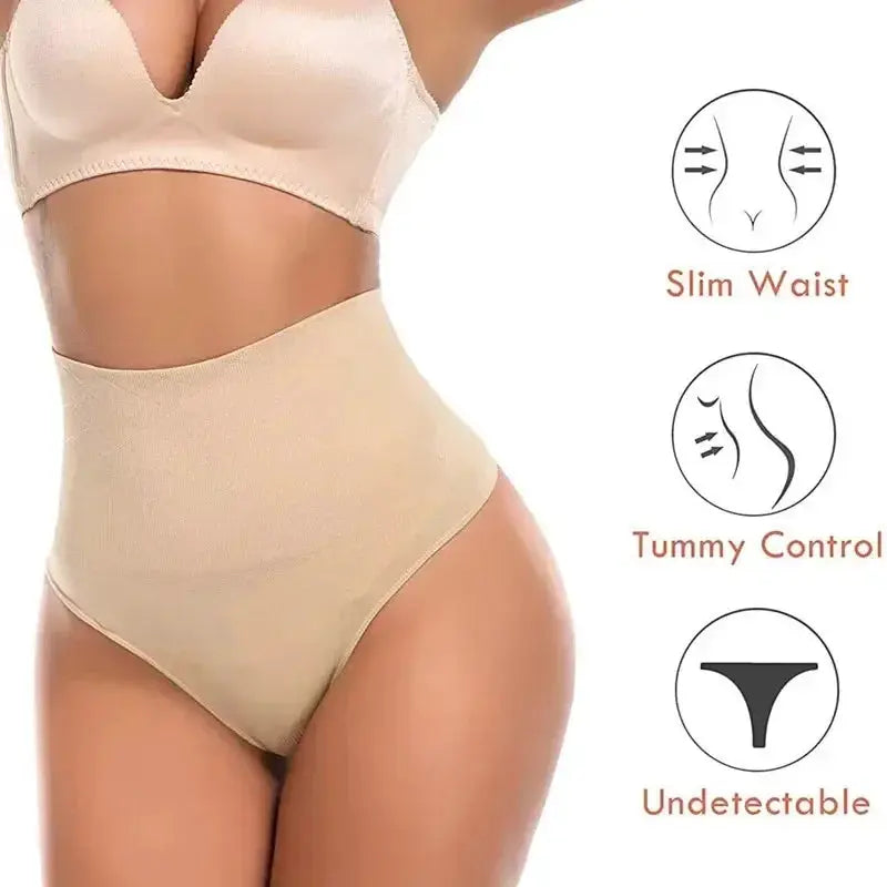 Women Tummy Control 3 Piece Waist Trainer Shapewear Briefs
