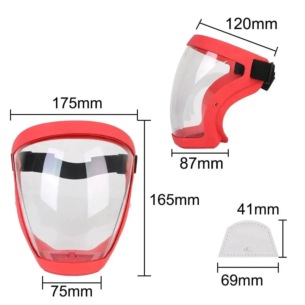 Full Face Shield Mask With Oil Splash Proof Filters