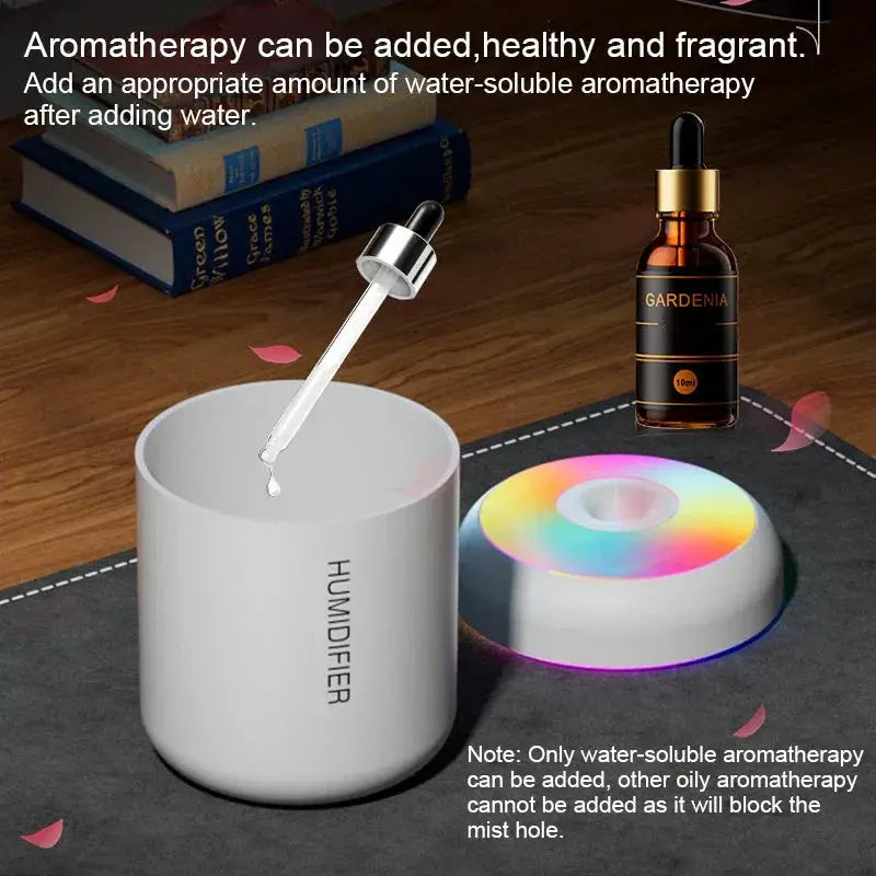 180ML USB Aroma Diffuser And Mini Humidifier With Lights