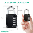 4 Digit Padlock - Heavy Duty Waterproof Security
