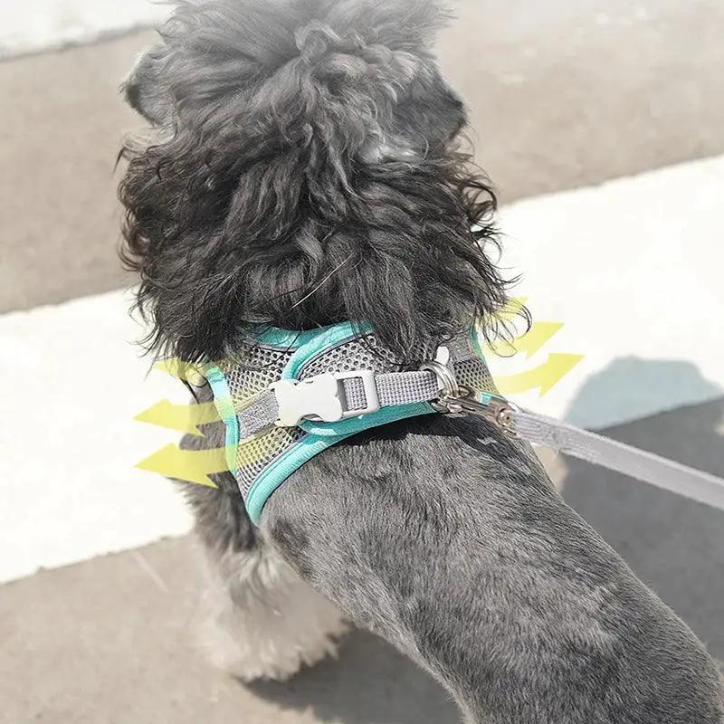 Kimpets Reflective Dog Harness Vest For Safe Outdoor Walking