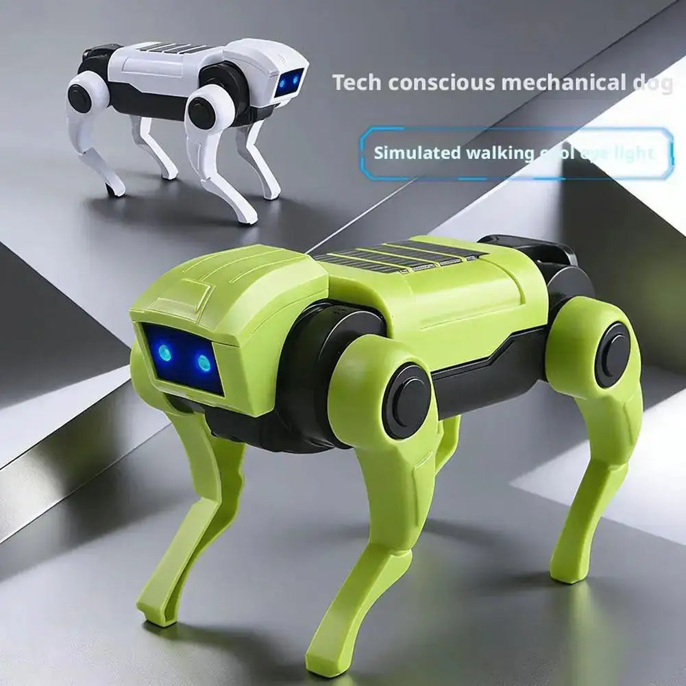 DIY Assembly RC Robot Dog Toy Remote Control Mechanical Robot Kit Science Teaching Model Electric Set Gift For Boys Kids