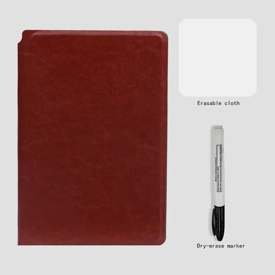 A5 Reusable Whiteboard Notebook With Pen And Erasing Cloth