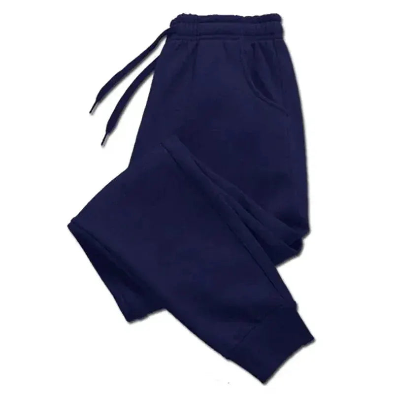 Men Casual Fleece Sweatpants Autumn Winter Long Pants