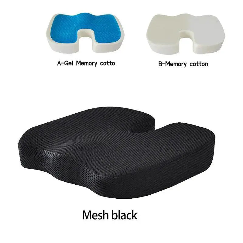 U Shaped Gel Memory Foam Seat Cushion For Back Pain Relief