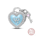 Sterling Silver Blue Purple Butterfly
