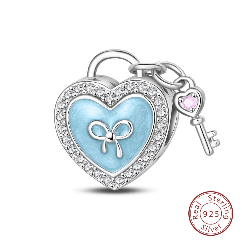 Sterling Silver Blue Purple Butterfly