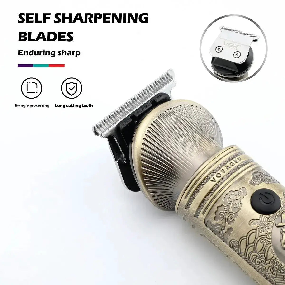 VGR Hair Trimmer Professional Stainless Steel Blade Kit