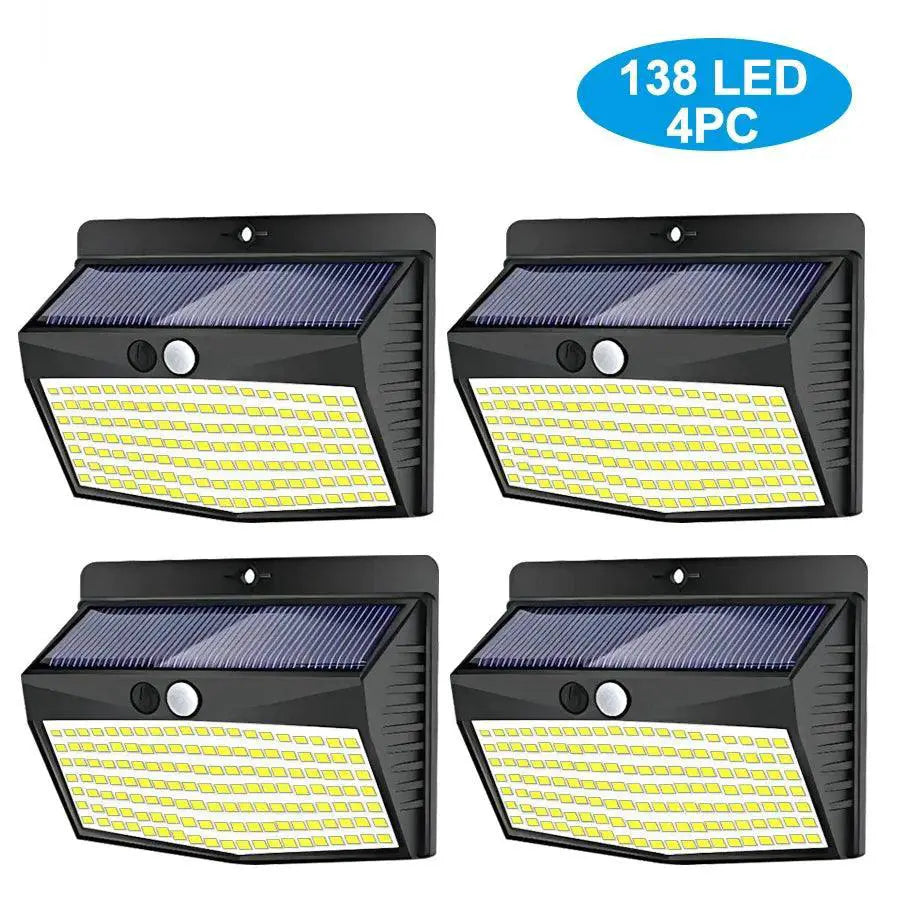 Solar Wall Lamp Motion Sensor Outdoor Light For Garden Patio