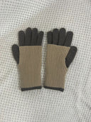 Colorblock Ribbed Winter Knit Gloves