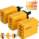 Four Port USB C Charger - 120W Fast Charging